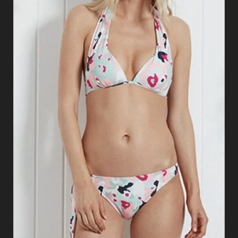 Heidi Klein Koh Samui Halter Push Up Bikini small